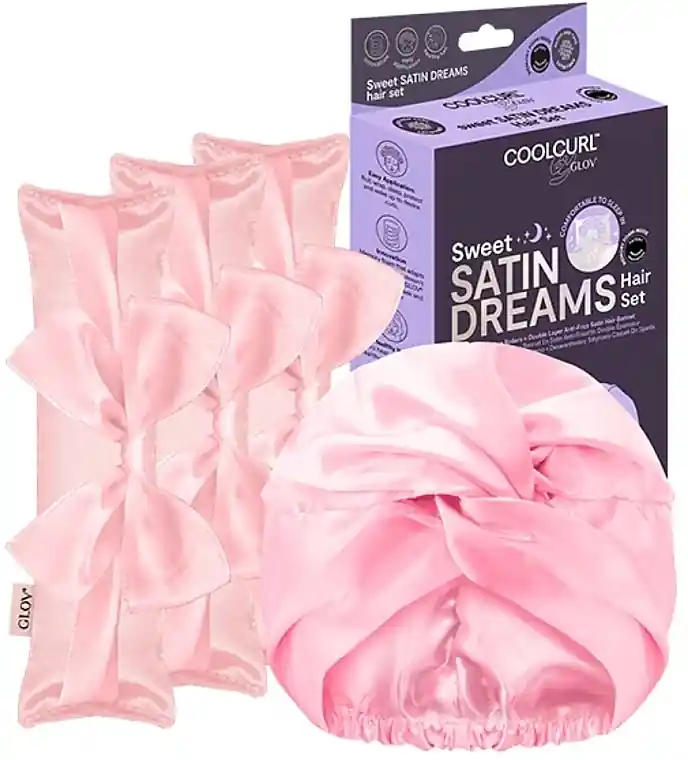 Hair Curling Set, pink - Accessories