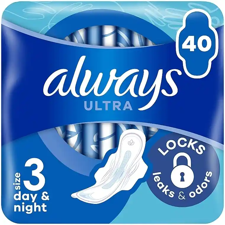 Sanitary Pads, Size 3, 40 pcs. - Bath and Body