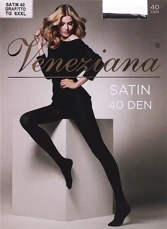 Women's Tights "Satin", 40 Den, grafitto - Clothes