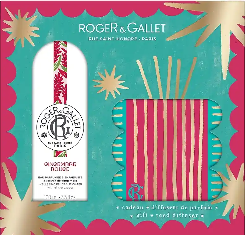 Roger&Gallet Gingembre Rouge Christmas Set (f/water/100ml + diffuser/25ml) - Perfume