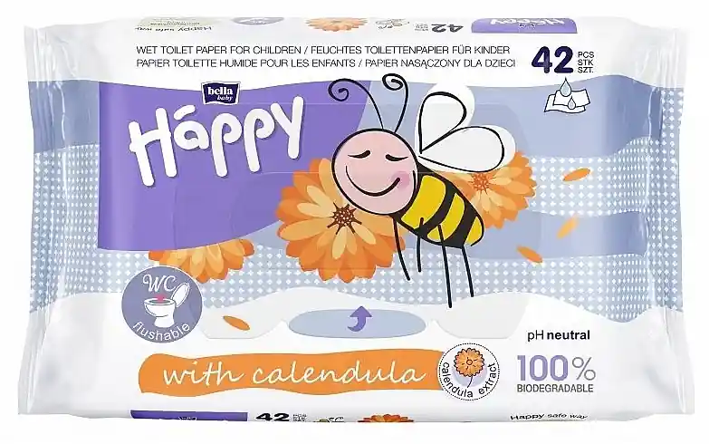 Wet Toilet Paper 'Calendula' - Bella Baby