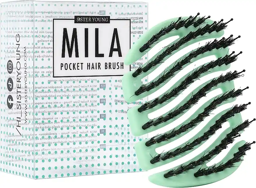 Mila Pocket Fresh Mint BV Hair Brush - Accessories