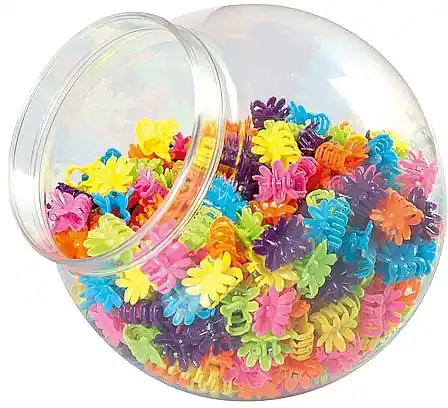 Colorful Hair Clips Set S, 42102, 300 pcs - Accessories