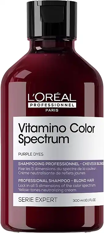 Professional Yellow-Neutralizing Shampoo for Radiant Shine & Preservation of 5 Dimensions of Color Spectrum for Blonde Colored Hair