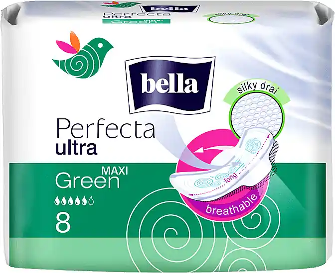 Pantiliners Perfecta Green Maxi Drai Ultra, 8 pcs - Bath and Body