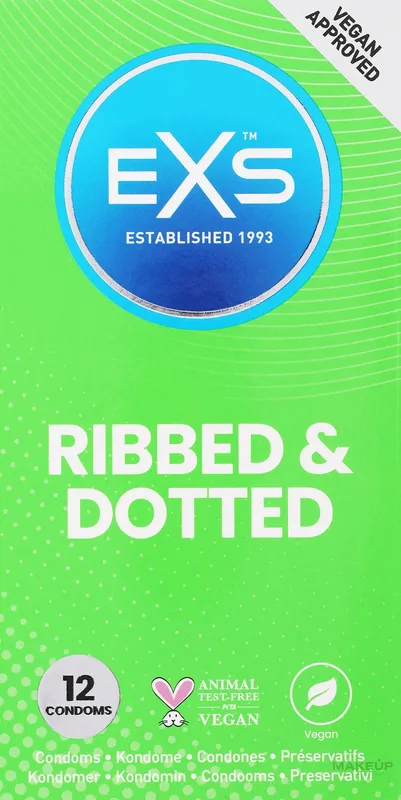 Ribbed & Dotted Condoms, 12 pcs. - Health & Care