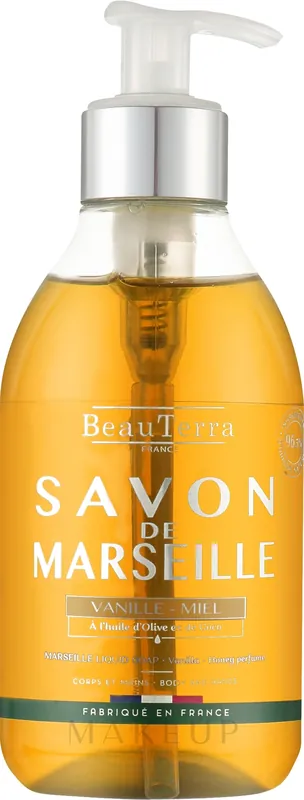Vanilla and Honey Marseille Liquid Soap - Bath and Body