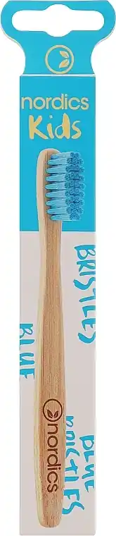 Kids Bamboo Toothbrush, soft, blue bristles - Bath and Body
