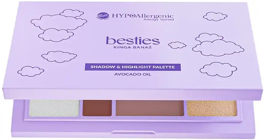 Bell HypoAllergenic x Besties Shadow & Highlight Palette - Makeup