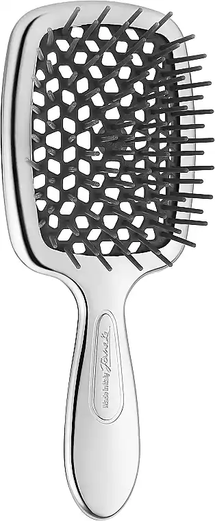 Hair brush, 17 cm, chrome - Accessories
