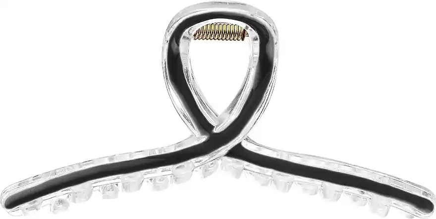 Hair Clip, 21862+1, Transparent-Black