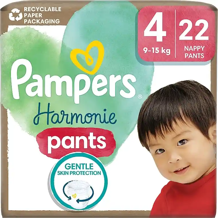 Harmonie pants diapers, size 4, 9–15 kg, 22 pcs - Health & Care