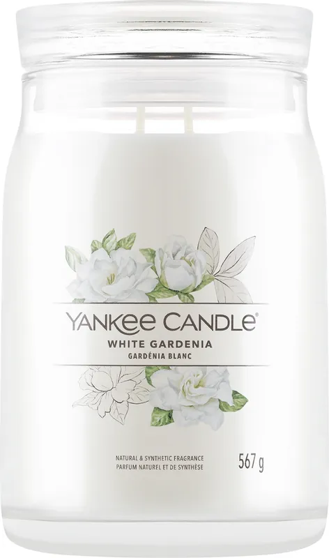 Scented Candle in Jar 'White Gardenia', 2 wicks - Bath and Body