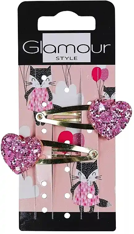 Hair Clips 'Hearts' - Accessories