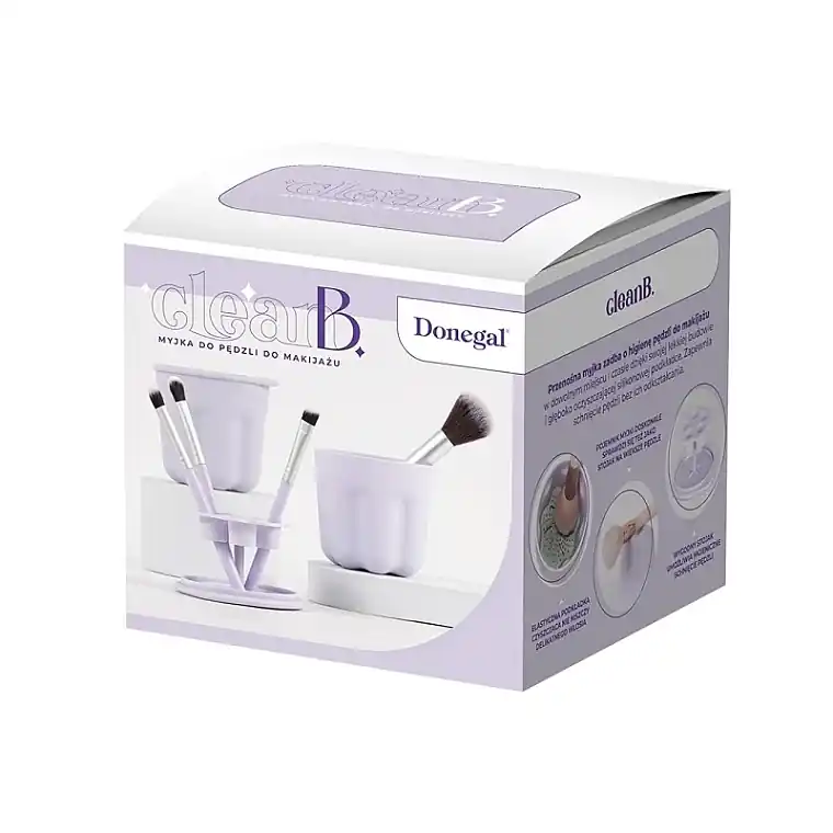 Makeup Brush Cleaning Set, purple - Accessories