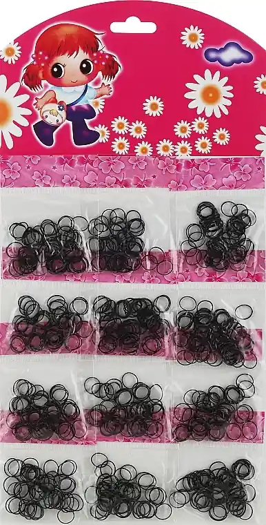 Silicone Hair Ties, black 2, 12 packs - Accessories