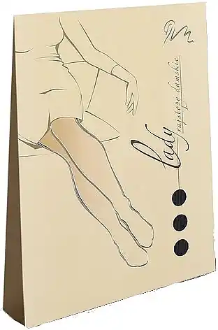 Women Cotton Tights 'Lady', E84, beige - Clothes