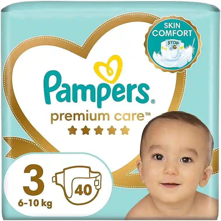 Pampers Premium Care Diapers Size 3 (Midi), 6-10kg, 40 pcs