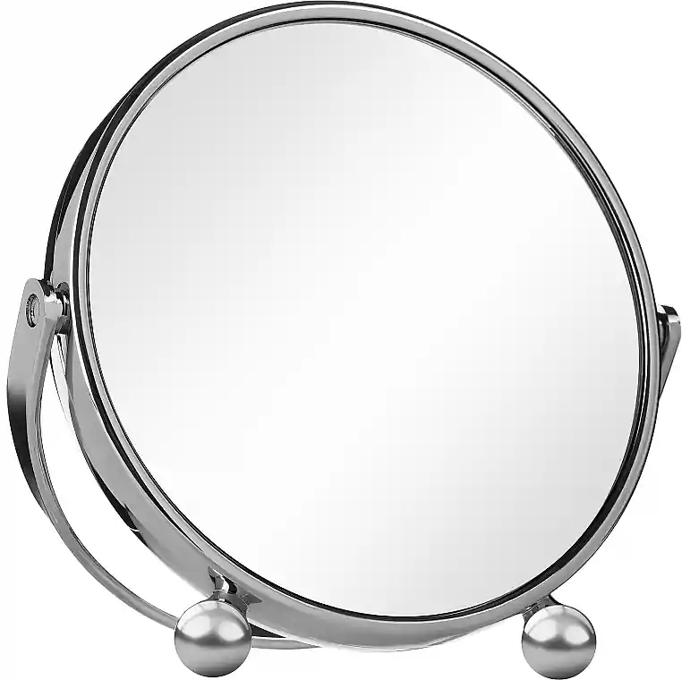 Round Table Mirror, chrome plated, 13 cm - Accessories