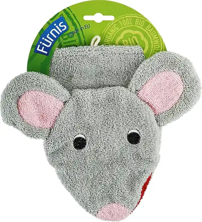 Kids Puppet Bath Sponge 'Mouse Mona' - Accessories