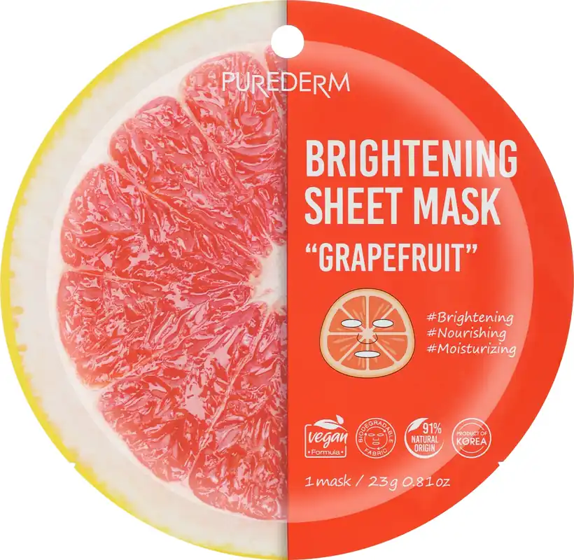 Grapefruit Brightening Sheet Mask - Skin Care Products