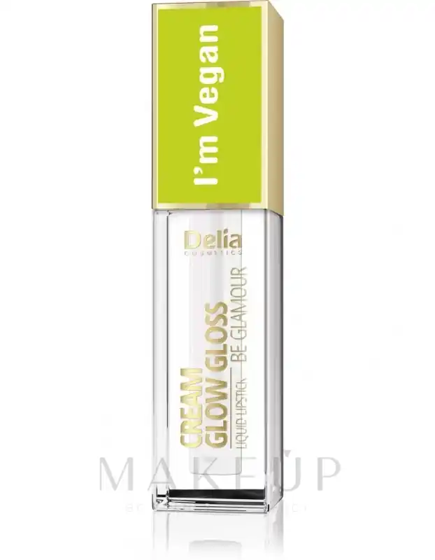 Delia Cream Glow Gloss Be Glamour I'm Vegan Liquid Lipstick - Makeup