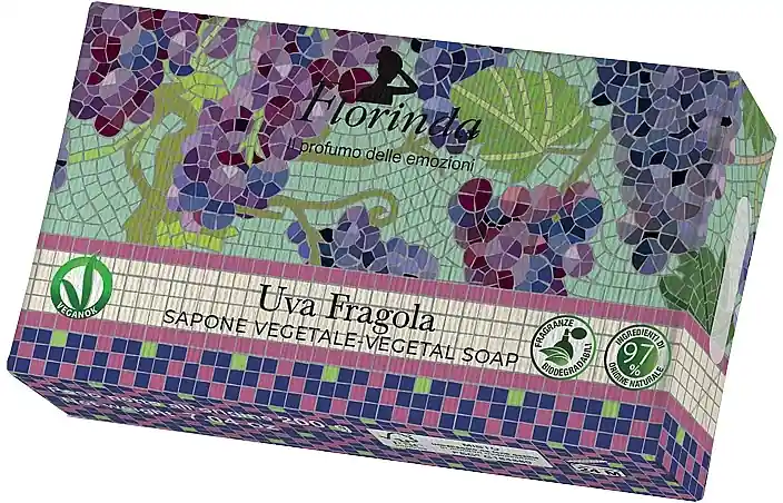 Natural Soap 'Italian Mosaic- Strawberry Grape'