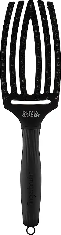 Hair Massage Brush with Boar Bristles, black - Accessories