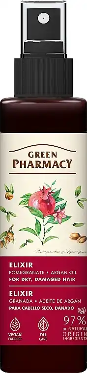Pomegranate & Argan Oil Elixir for Dry, Damaged Hair