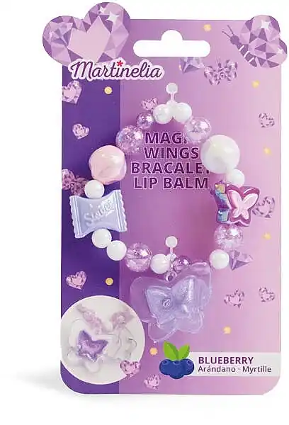 Martinelia Magic Wings Lip Balm Bracelet Blueberry - Makeup