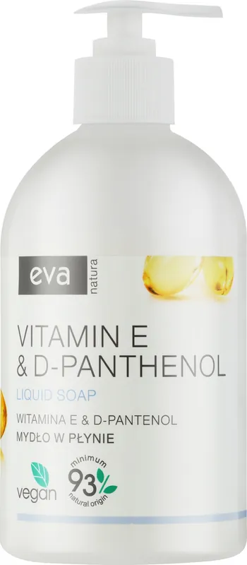 Liquid Cream-Soap with Vitamin E and D-panthenol, Hypoallergenic