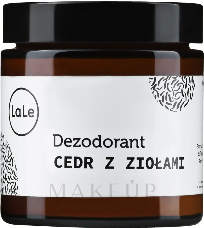 Cedar Oil & Herbs Deodorant Cream, glass - Bath and Body