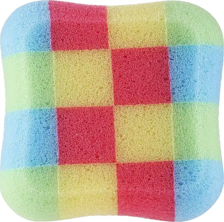 Square Bath Sponge 30482, multicolored 2 - Accessories