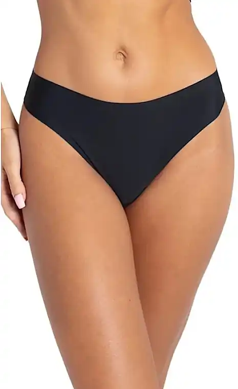 Seamless Thong Panties 'String Ultra Comfort', black - Clothes