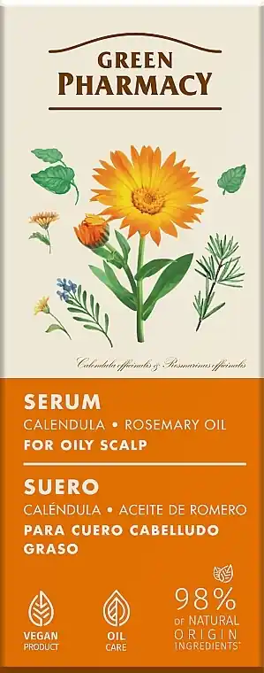 Calendula & Rosemary Oil Serum for Oily Scalp - Hair