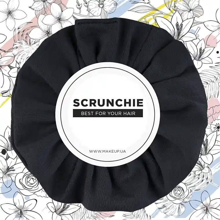 Knit Classic Scrunchie, Black - Accessories