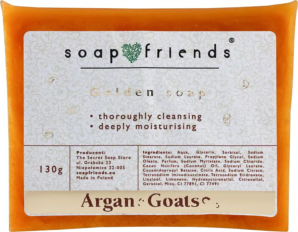 Golden Soap with Argan Oil & Goat Milk Proteins - Bath and Body