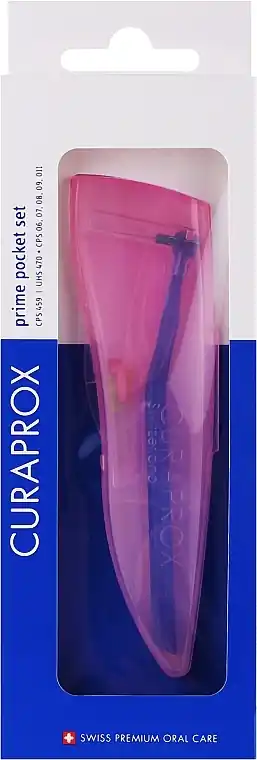 Brush Set with Holder, pink container - Accessories