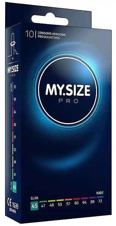 Latex Condoms, 45 size, 10 pcs - Health & Care
