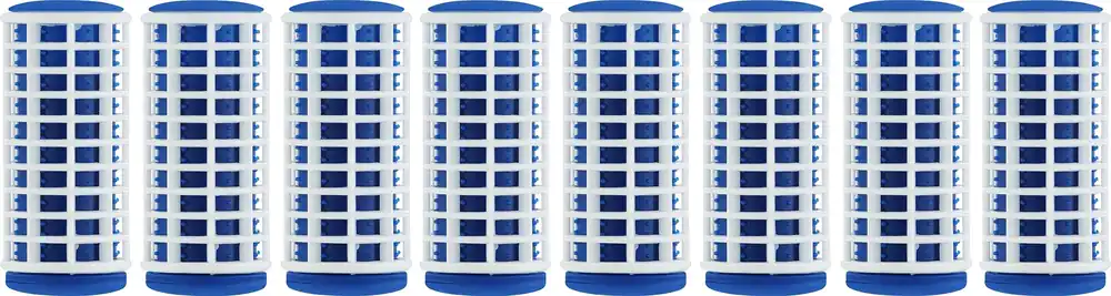 Thermo Curlers, blue, 8 pcs - Accessories