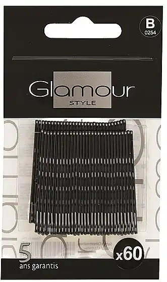Hair Clips, 419986_A, black, 60 pcs. - Accessories