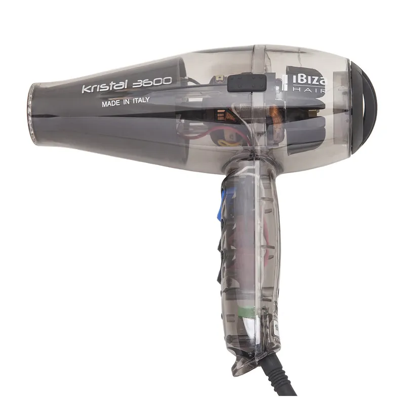 IBIZA HAIR KRISTAL 3600 HAIR DRYERS TRANSLUCENT GRAY