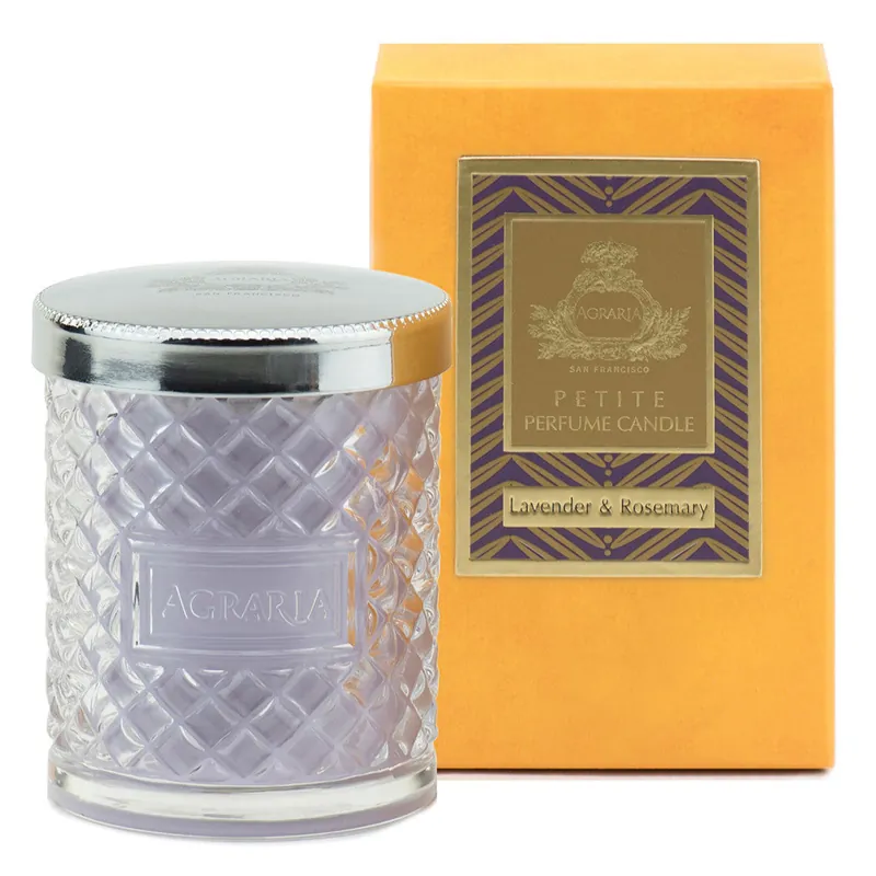AGRARIA Lavender & Rosemary Petite Crystal Candle