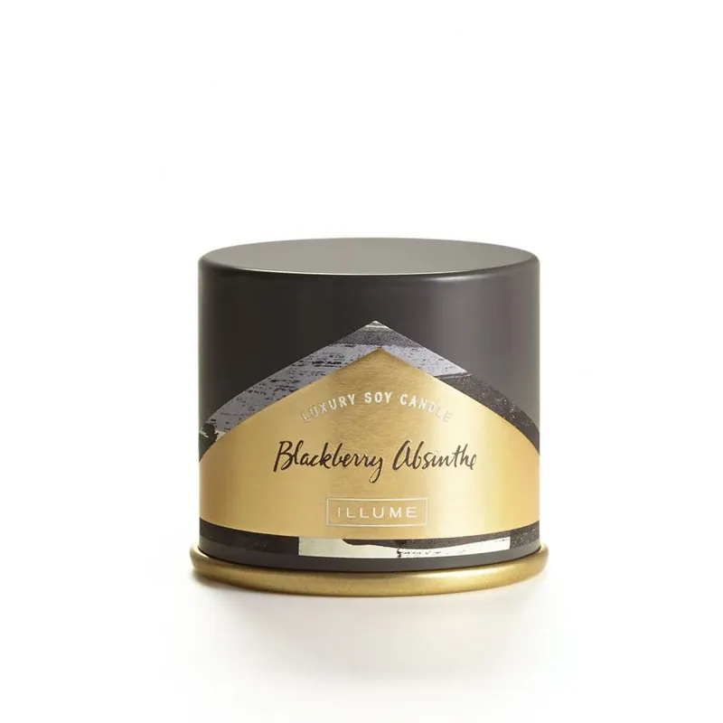 ILLUME LUXURY SOY CANDLE Vanity Tin - BLACKBERRY ABSINTHE