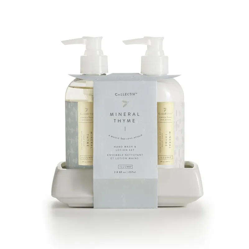 ILLUME COLLECTIV HAND WASH & LOTION SET - MINERAL THYME