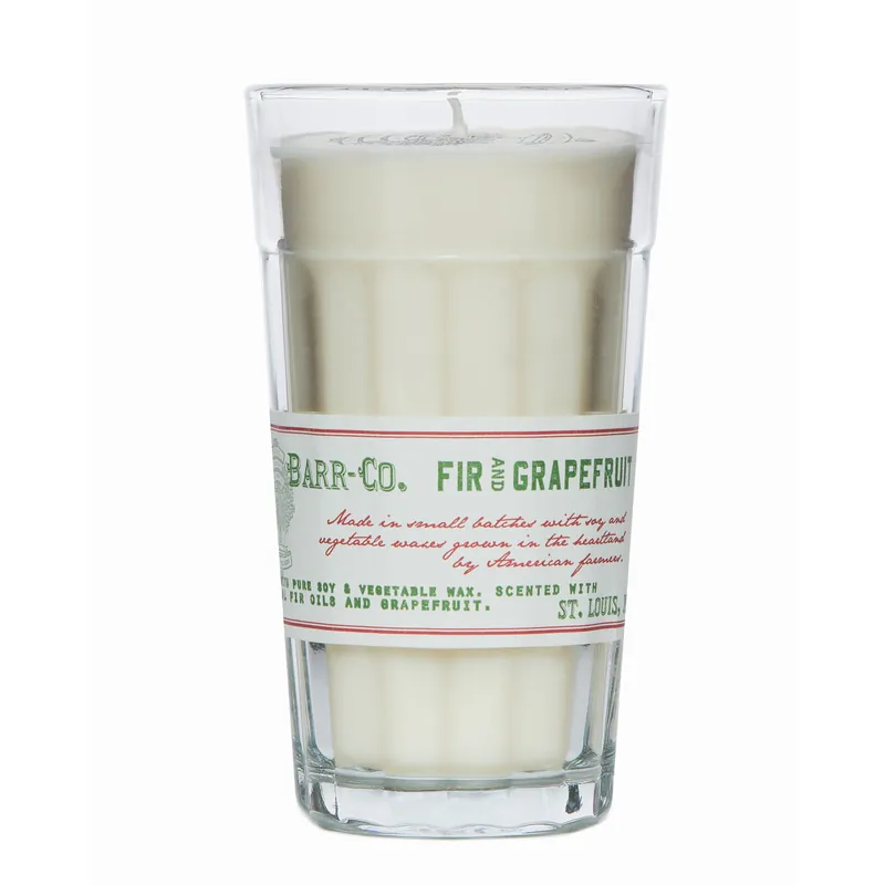BARR-CO. FIR & GRAPEFRUIT PARFAIT GLASS CANDLE