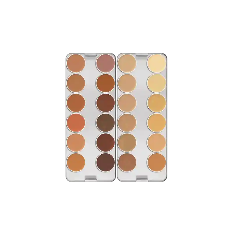 KRYOLAN DERMACOLOR CAMOUFLAGE CREME PALETTE 24 COLORS