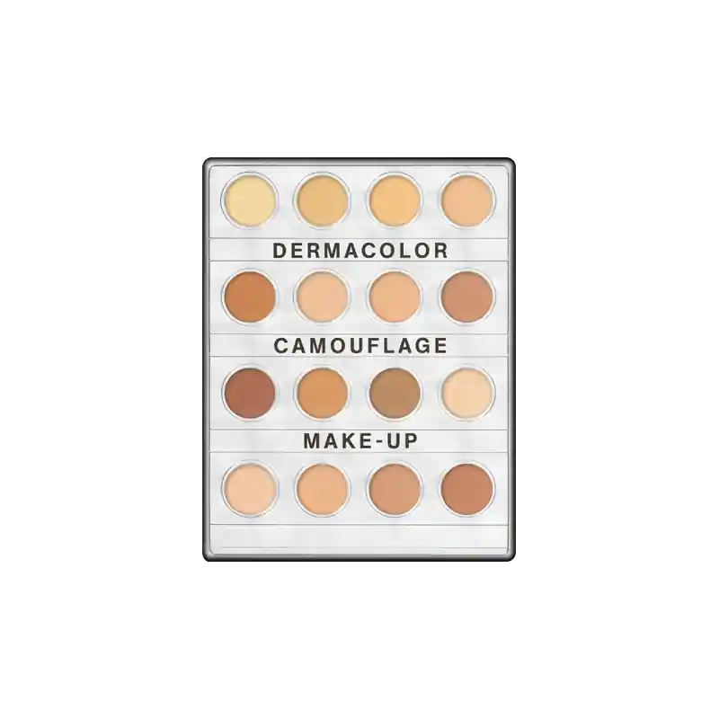 KRYOLAN DERMACOLOR CAMOUFLAGE CREME MINI-PALETTE 16 COLORS