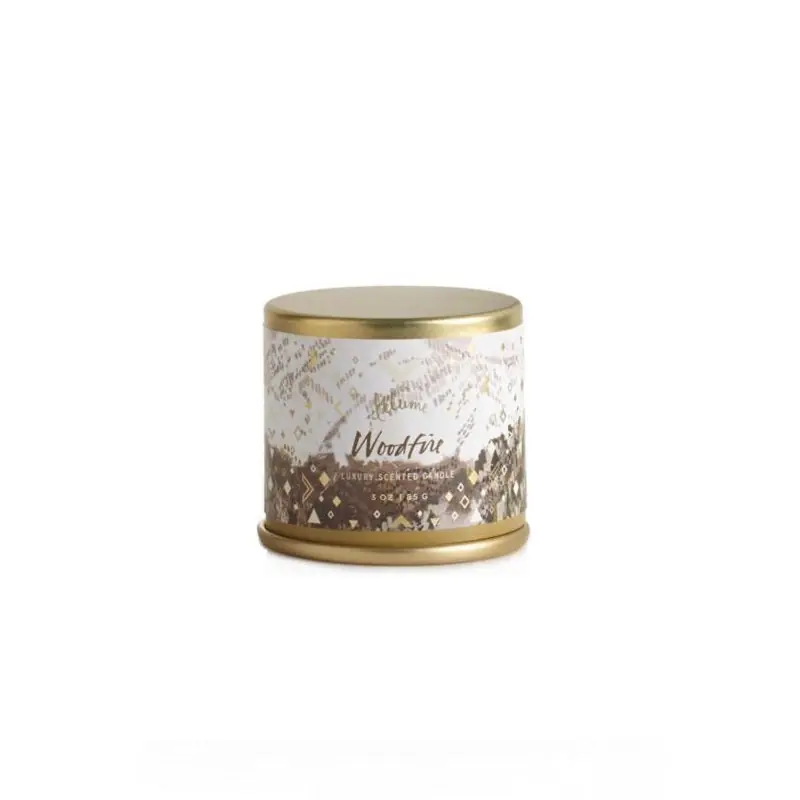 ILLUME Woodfire Demi Tin Candle