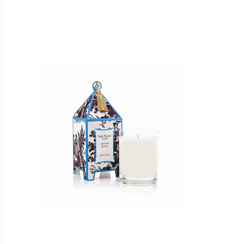 SEDA FRANCE Japanese Quince Classic Toile Pagoda Box Candle